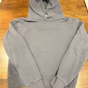 Perfectwhitetee French Terry Cut Off Hoodie Washed out grey/blue
